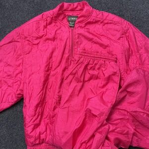 Vintage Liz Thomas Tracksuit Womens Medium Pink Nylon Windbreaker Set 80s 90s